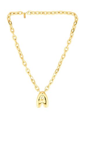 Bubble Letter Necklace in Metallic . - size J (also in L, R) - joolz by Martha Calvo - Modalova