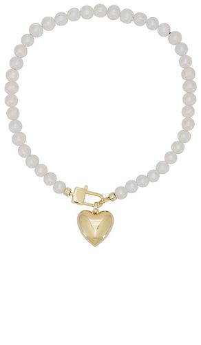 Collar de perlas de corazón en color oro metálico talla all en - Metallic Gold. Talla all - joolz by Martha Calvo - Modalova