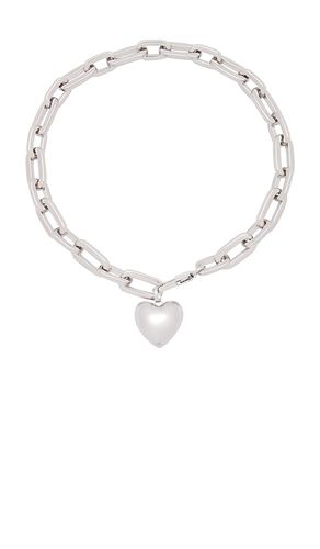 Cuello cadena heart en color metálico talla all en - Metallic Silver. Talla all - joolz by Martha Calvo - Modalova