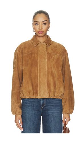The Bella Suede Bomber Jacket in Tan. - size L (also in M, S) - Joe's Jeans - Modalova
