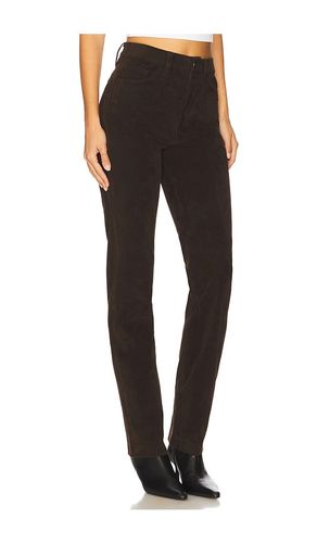 Margot Slim Faux Suede Pant in Chocolate. - size 28 (also in 29, 30, 33) - Joe's Jeans - Modalova
