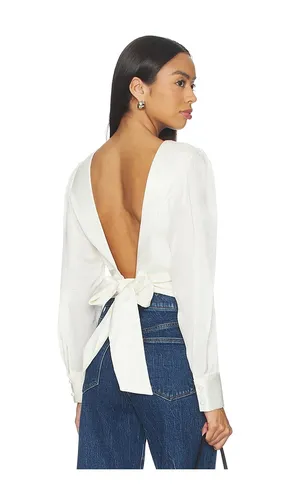 The Marie Tie Back Blouse in Cream. - size L (also in XS) - Joe's Jeans - Modalova