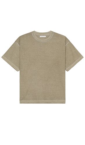 Camiseta corta y cuadrada con hombros caídos. en color taupe talla L en - Taupe. Talla L (también en M, S, XL/1X) - JOHN ELLIOTT - Modalova