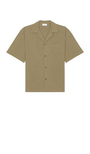 Camisa de campamento en tejido de mezcla de algodón y rayón en color marrón talla M en - Brown. Talla M (también en S) - JOHN ELLIOTT - Modalova