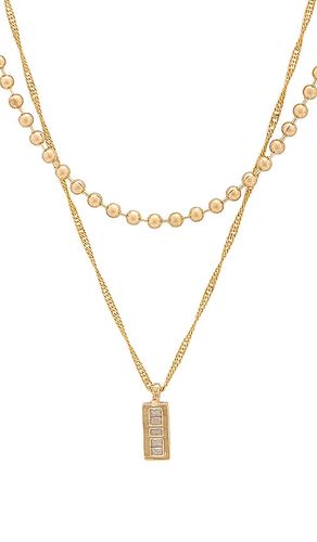 Rendezvous necklace stack in color metallic gold size all - Jordan Road - Modalova