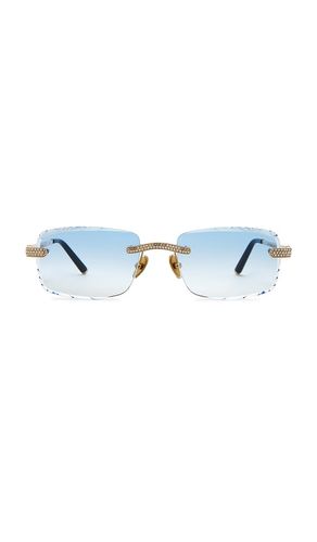 Signature Gem Cut Sunglasses in Blue - James Oro - Modalova