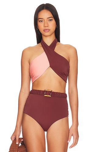 Ginger Spice Bikini Top in Brown. - size M (also in S, XS) - Johanna Ortiz - Modalova