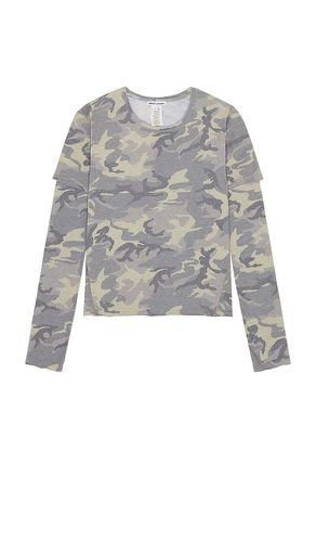 Double Layer Mist Long Sleeve Tee in Green. - size L (also in M, S, XL/1X) - Jaded London - Modalova