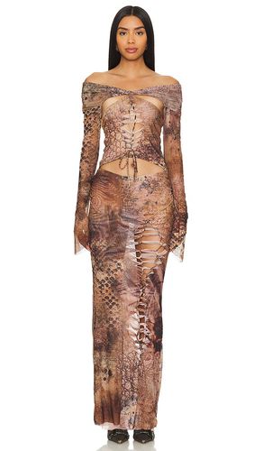 Macrame Maxi Dress in Tan. - size M (also in S) - Jaded London - Modalova