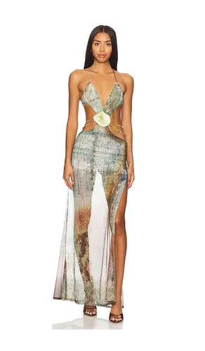 Vida Backless Maxi Dress With Shell Trim in . Size L. Also in M - Jaded London - Modalova