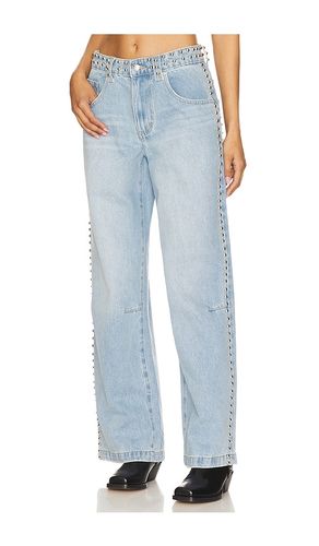 Studded Colossus Wide Leg in Blue. - size 26 (also in 28, 30, 32) - Jaded London - Modalova