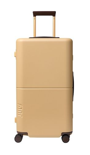 July Eden Checked Luggage in Beige - July - Modalova