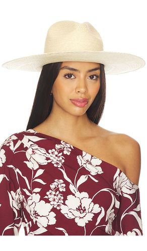 Capri Fedora Hat in Beige. - size L (also in M, S) - Janessa Leone - Modalova