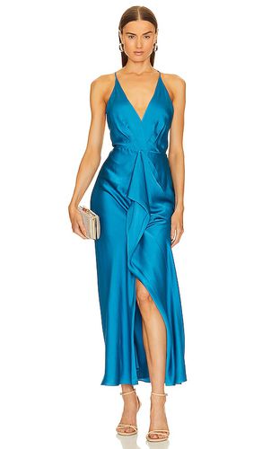 Giana Draped Gown in Teal. - size 0 (also in 6) - SIMKHAI - Modalova