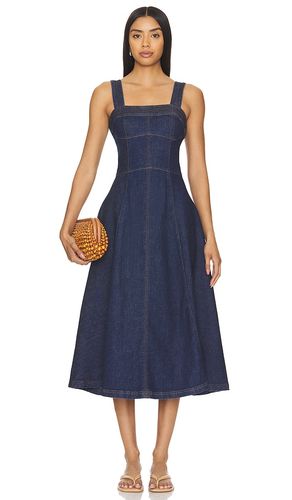 Cici Bustier Midi Dress in Denim-Dark. - size 0 (also in 2, 8) - SIMKHAI - Modalova