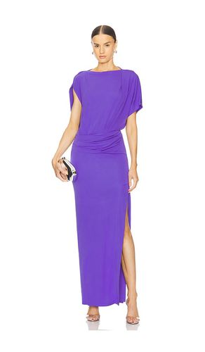 Hollins Asymmetric Cape Gown in Purple. - size 0 (also in 2, 4, 6) - SIMKHAI - Modalova