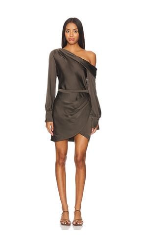 Cameron One Shoulder Mini Dress in Brown. - size 0 (also in 2) - SIMKHAI - Modalova