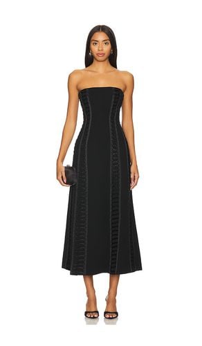 Vestido midi bustier dennison en color talla 0 en - Black. Talla 0 (también en 2, 4, 6, 8) - SIMKHAI - Modalova