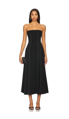 Vestido midi bustier dennison en color talla 0 en - Black. Talla 0 (también en 2, 4, 6) - SIMKHAI - Modalova