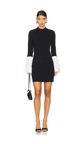 Agathea Bell Sleeve Knit Combo Mini Dress in Black. - size L (also in M, S, XS) - SIMKHAI - Modalova