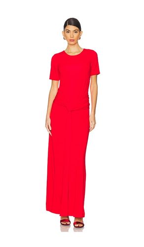 Vestido de manga corta nalani en color rojo talla 0 en - Red. Talla 0 (también en 00, 2, 4, 6) - SIMKHAI - Modalova