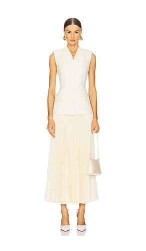 Georgina sleeveless vest midi dress en color talla 0 en - White. Talla 0 (también en 4, 6, 8) - SIMKHAI - Modalova