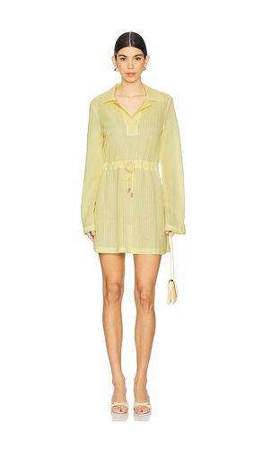 Tammie Long Sleeve Mini Dress in Yellow. - size L (also in M, S, XS) - SIMKHAI - Modalova