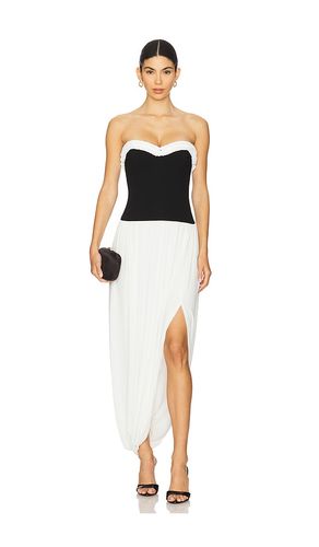 Augusta Bustier Midi Dress in Black,White. - size 2 (also in 4) - SIMKHAI - Modalova