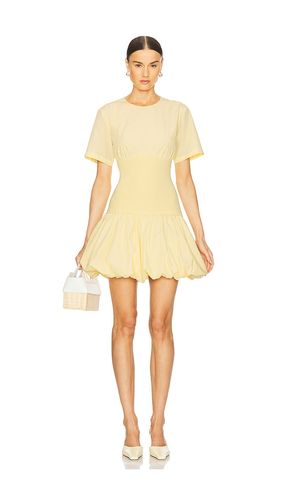 Libbie Short Sleeve Mini Dress in Lemon. - size L (also in M, XS) - SIMKHAI - Modalova