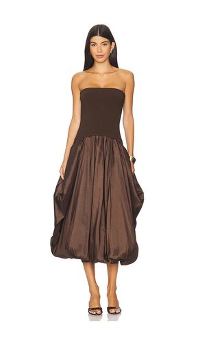 Izzy Midi Dress in Chocolate. - size M (also in S, XS) - SIMKHAI - Modalova