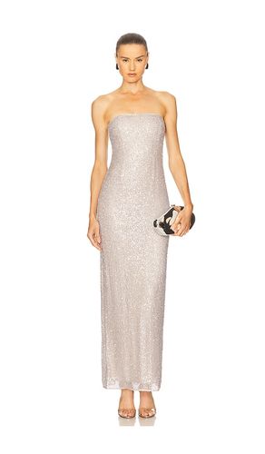Xyla Gown in Metallic Silver. - size 0 (also in 4, 6, 8) - SIMKHAI - Modalova