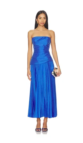 Arie Strapless Bustier Midi Dress in Blue. - size 2 (also in 4, 6) - SIMKHAI - Modalova