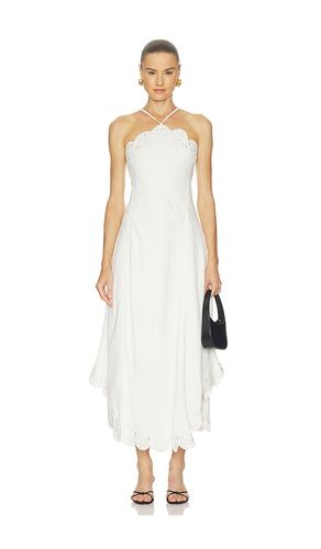 KLEID GILLIAN EMBROIDERED LINEN MIDI in . Größe 4. Also in 8 - SIMKHAI - Modalova