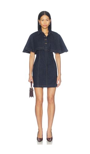 Shreya Mini Cape Dress in Blue. - size 0 (also in 10, 2, 4, 6, 8) - SIMKHAI - Modalova