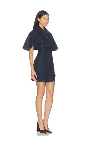 Shreya Mini Cape Dress in Blue. - size 0 (also in 2, 4, 6, 8, 10) - SIMKHAI - Modalova