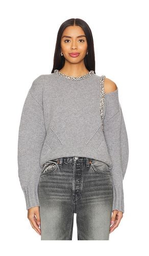 Monroe pullover with embellishment en color gris talla M en - Grey. Talla M (también en S, XS) - SIMKHAI - Modalova