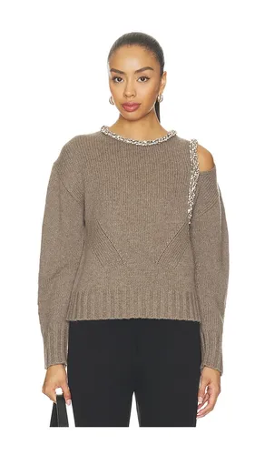 Monroe Pullover With Embellishment in Taupe. - size L (also in M, S, XS) - SIMKHAI - Modalova