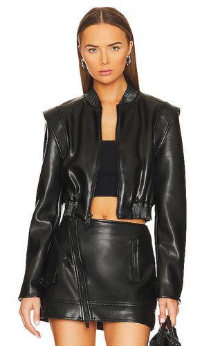 Doreen Regenerated Leather Bomber Jacket in . - size L (also in S) - SIMKHAI - Modalova