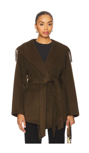 Rowen Fringe Jacket in Olive. - size L (also in M, S, XS) - SIMKHAI - Modalova