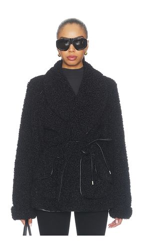 Kimia Sherpa Tie Waist Jacket in . Size L. Also in M, S - SIMKHAI - Modalova
