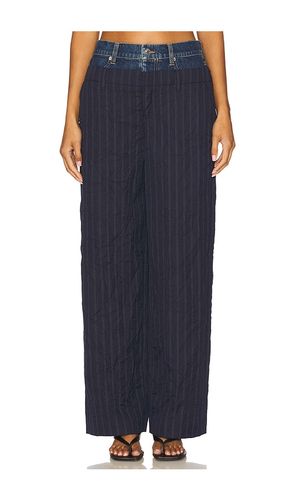 Ophelia Double Waistband Combo Pant in Navy. - size 0 (also in 2, 4, 6) - SIMKHAI - Modalova