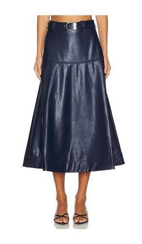 Mayson Belted Skirt in Navy. - size 0 (also in 00, 10, 2, 4, 6, 8) - SIMKHAI - Modalova