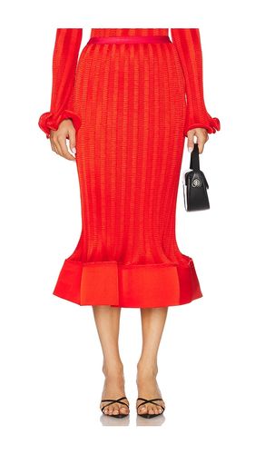 Hollis Midi Skirt in Red. - size 10 (also in 2, 4, 6, 8) - SIMKHAI - Modalova