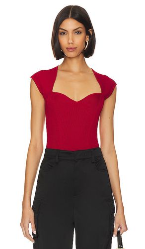 Barbara Sweetheart Bodysuit in Red. - size L (also in XL) - SIMKHAI - Modalova