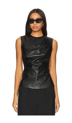 Wynter Faux Leather Draped Top in . Taglia 10, 2, 8 - SIMKHAI - Modalova