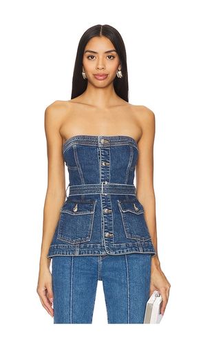 Cyan Belted Bustier Top in . Taglia 10 - SIMKHAI - Modalova