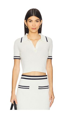 Whitten Short Sleeve Polo in Ivory. - size M (also in S) - SIMKHAI - Modalova