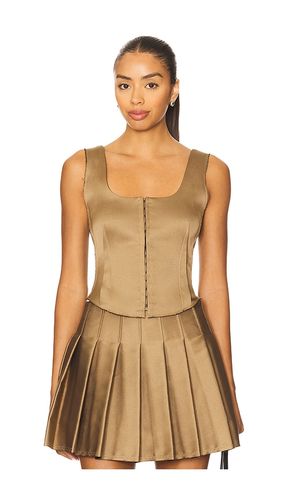 Carly Top in Metallic Bronze. - size 0 (also in 10, 2, 4, 6, 8) - SIMKHAI - Modalova