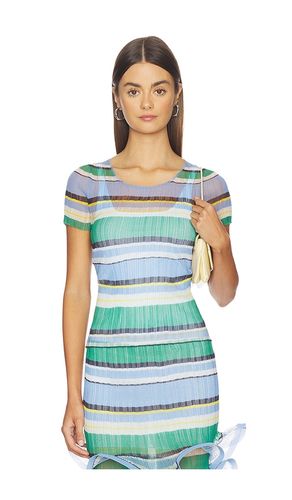 Top plisada knox en color azul, verde talla S (también en XS) - SIMKHAI - Modalova