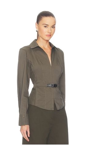 Loriel Belted Shirt in Army. - size M (also in S) - SIMKHAI - Modalova
